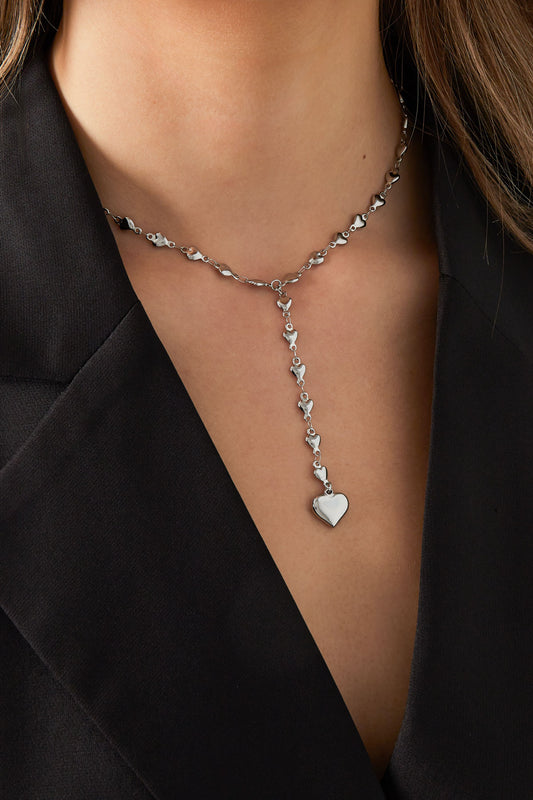 Ketting zee van liefde zilverkleur