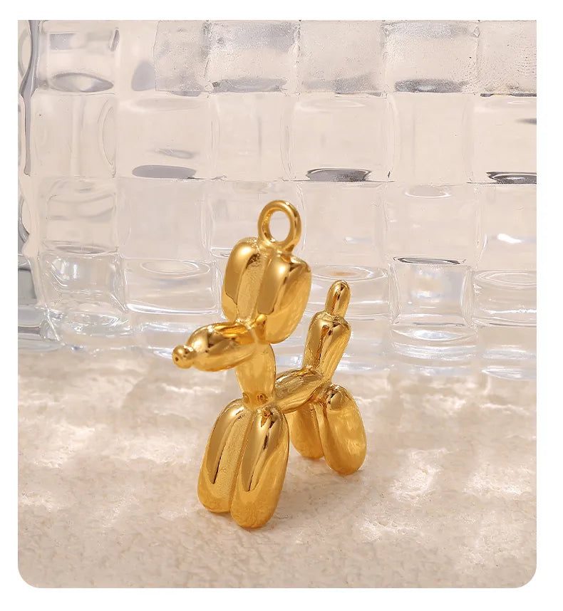 Hanger Grote Ballon dog Goudkleur