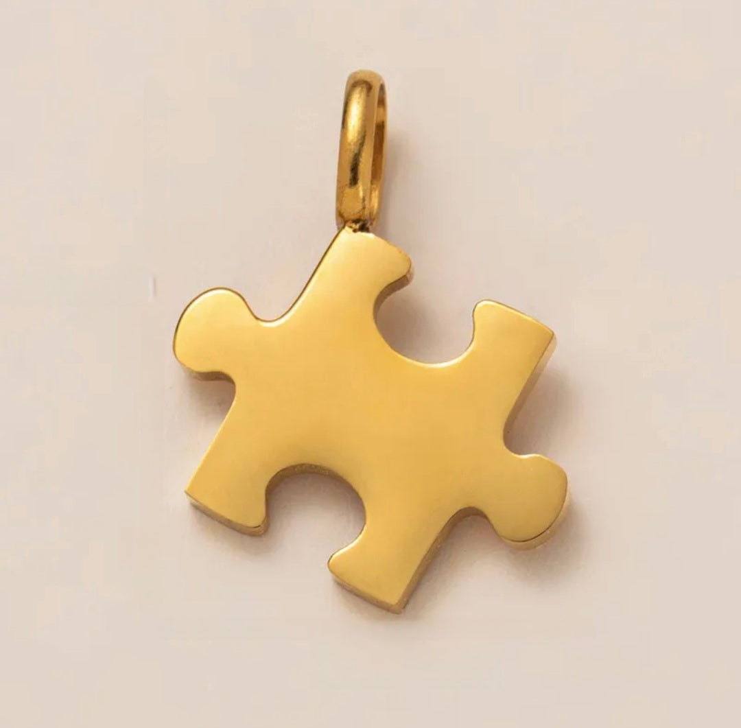 Hanger Puzzelstuk Goud