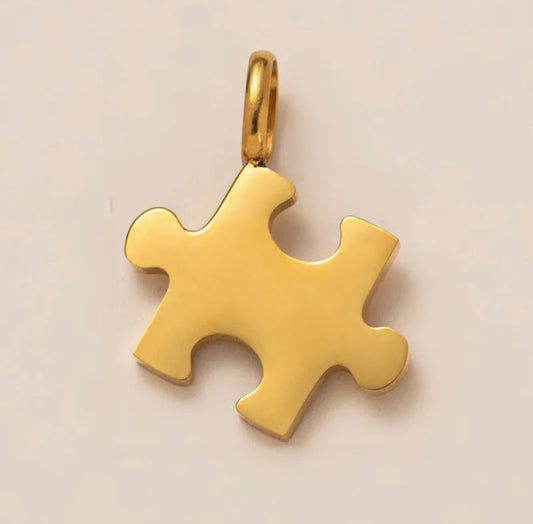 Hanger Puzzelstuk Goud
