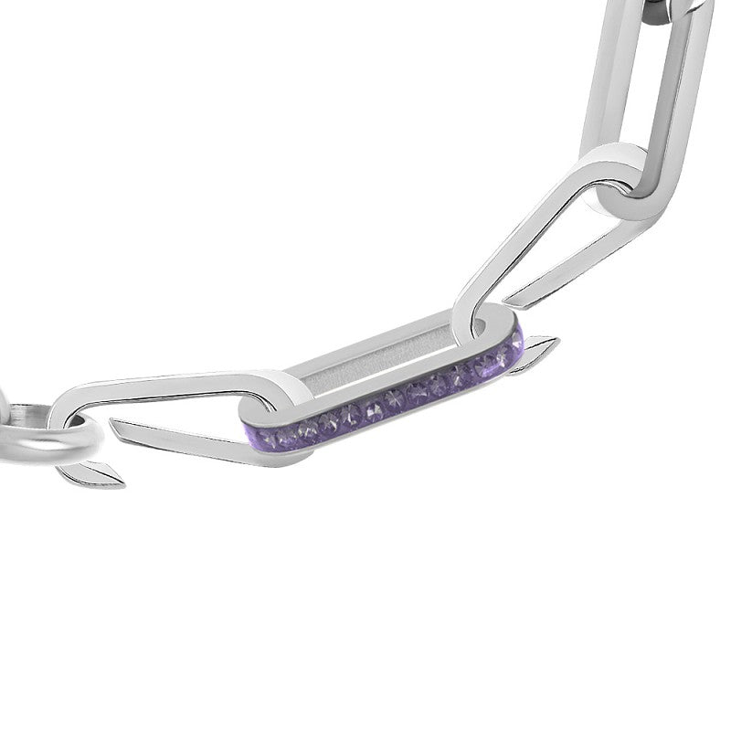 Schakel Zirconia Tanzanite zilver IXXXI Connect