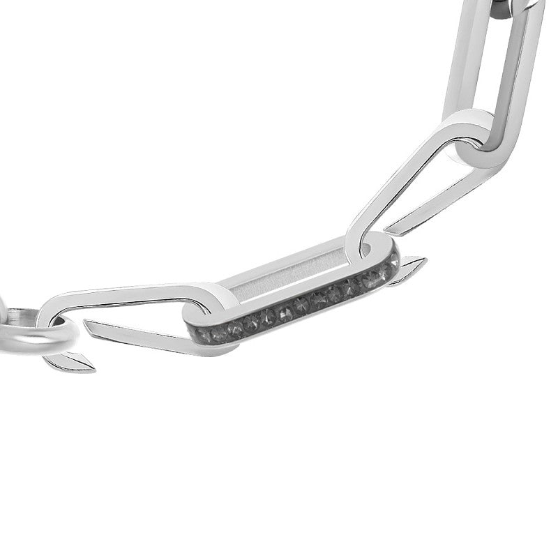 Schakel Zirconia Black Diamond zilver ixxxi Connect