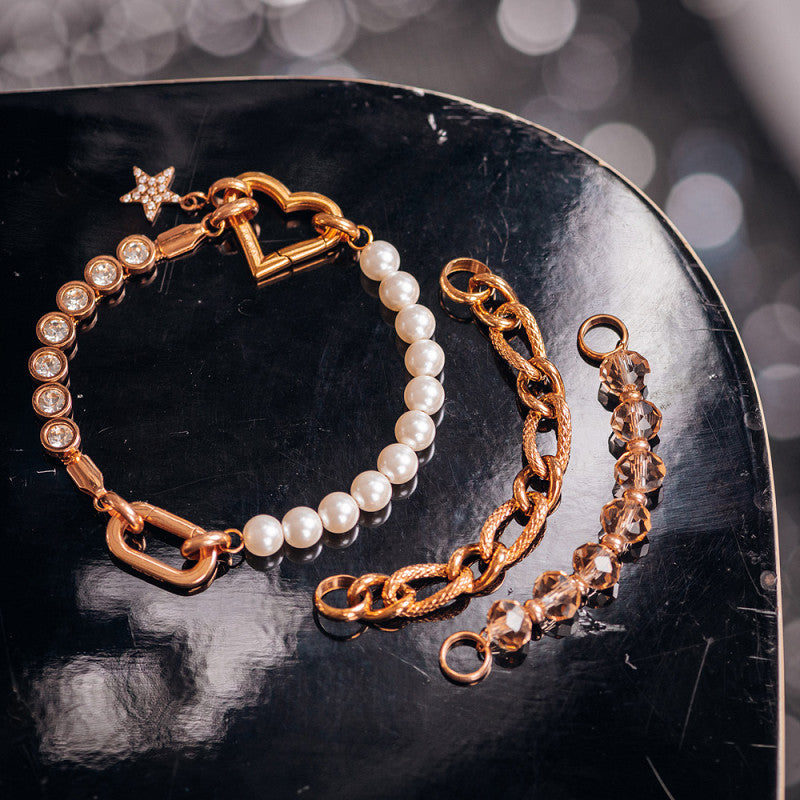 Ketting Bliss Champagne Rosé goud IXXXI Connect
