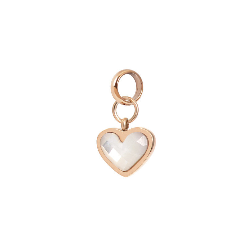 Bedel Shimmer Heart Rosé goud IXXXI Jewelry