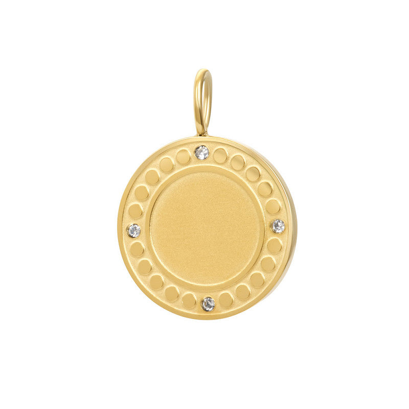Hanger Zirkonia plaatje Goud iXXXi Connect Graveren