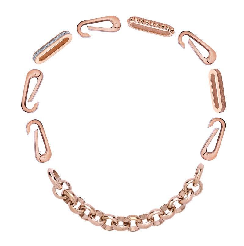 Samengestelde armband Bodile Rosé goud IXXXI Connect