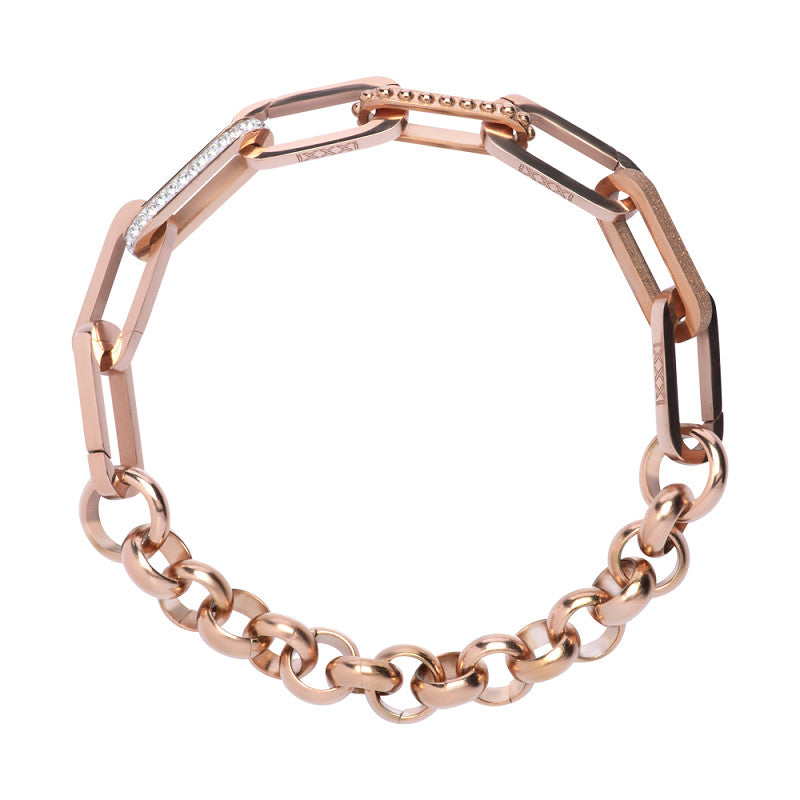 Samengestelde armband Bodile Rosé goud IXXXI Connect