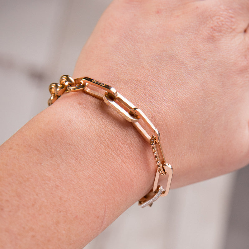 Samengestelde armband Bodile Rosé goud IXXXI Connect