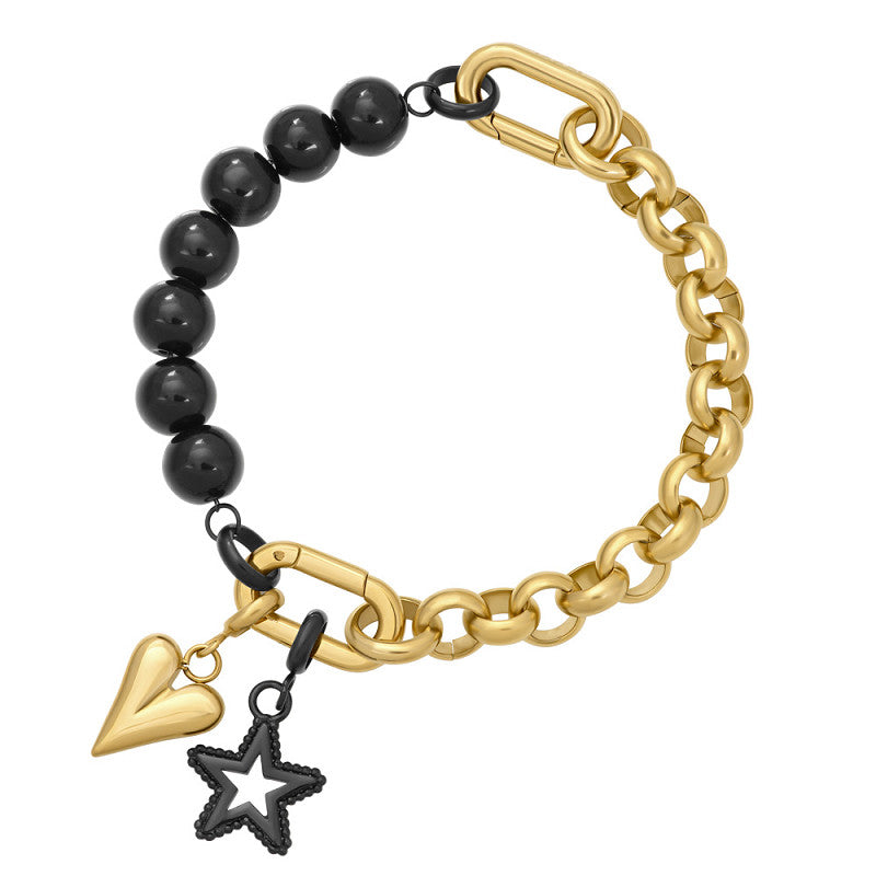1A- Samengestelde armband Eden Goud/Zwart IXXXI Connect