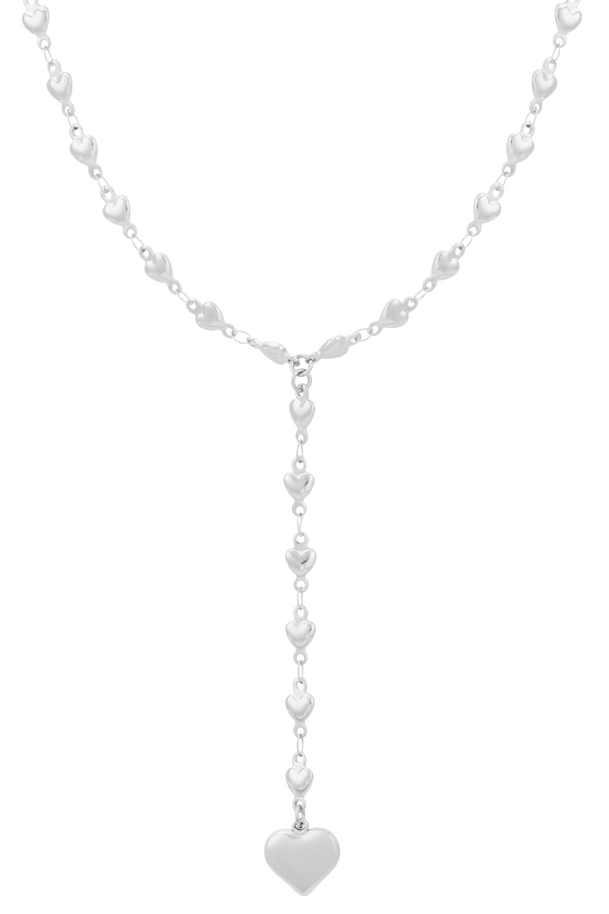 Ketting zee van liefde zilverkleur