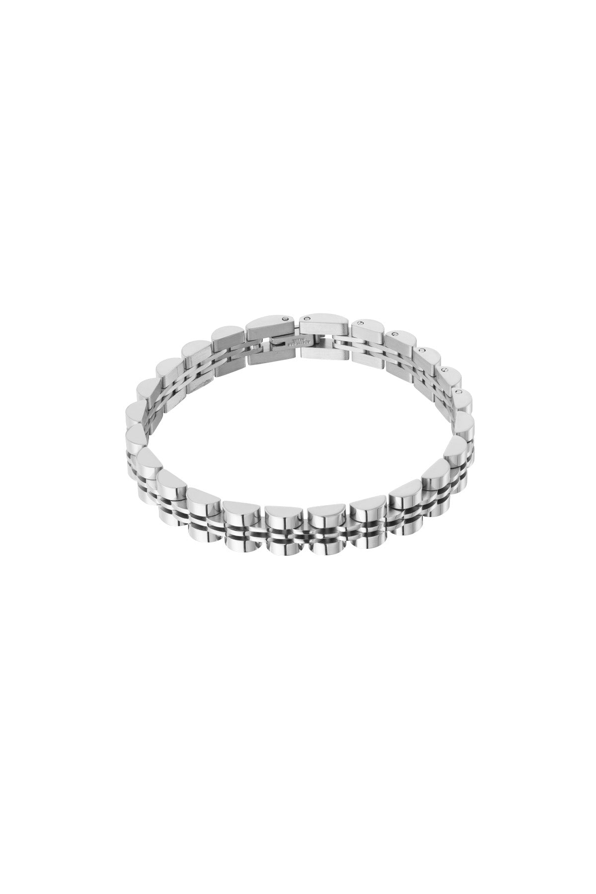 Mooie schakelarmband - Goud / Zilver / Zilver - Goud