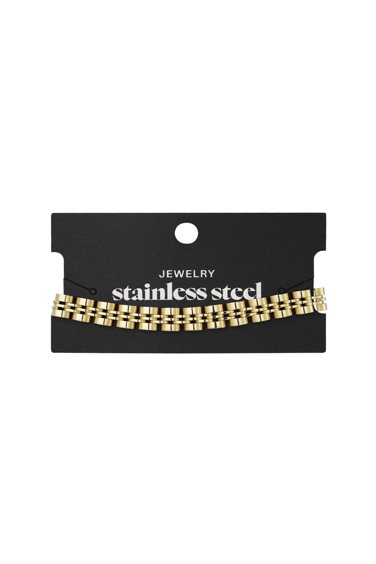 Mooie schakelarmband - Goud / Zilver / Zilver - Goud