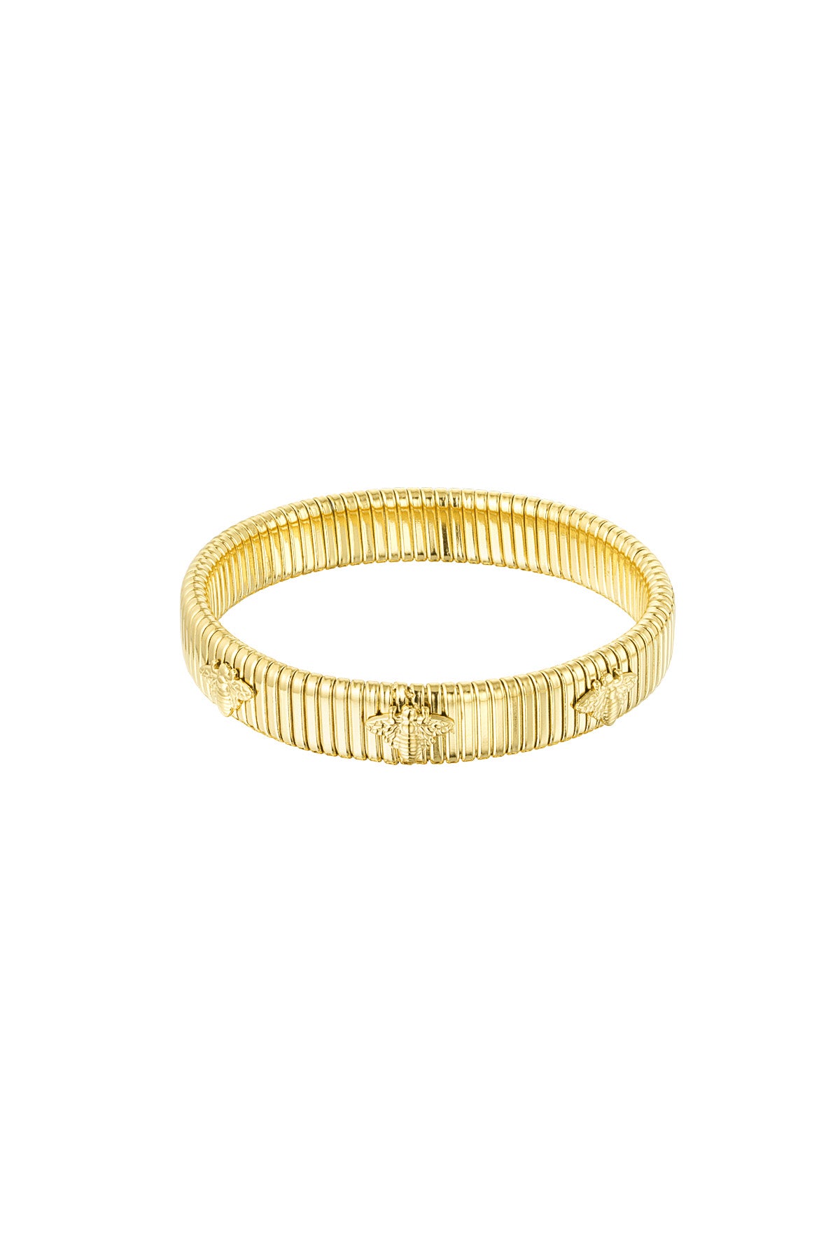 Goudkleurige Bijen Beauty armband