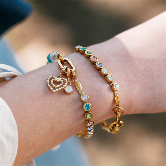 A) Armband Guusje deze Samengestelde armband Goud iXXXi Connect