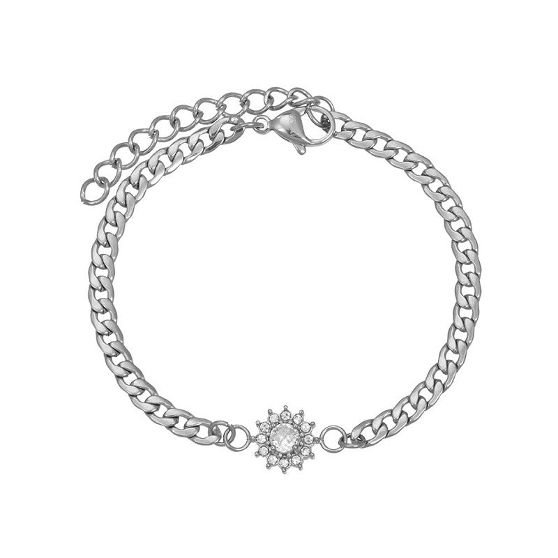 Armband Small lucia Crystal 17+3 cm Zilver iXXXi