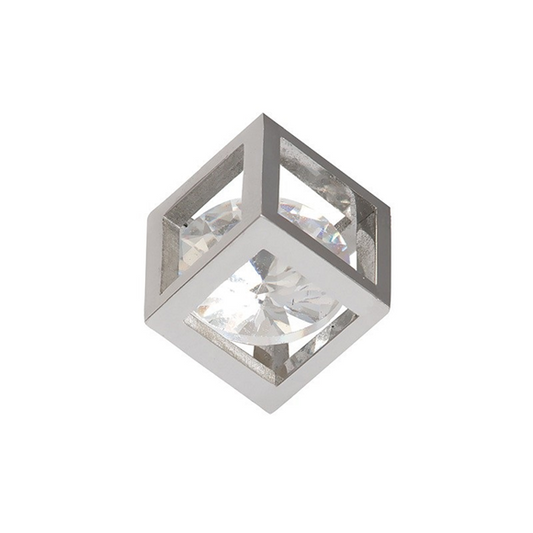 Hanger Bedel Hollow cube stone zilver iXXXi