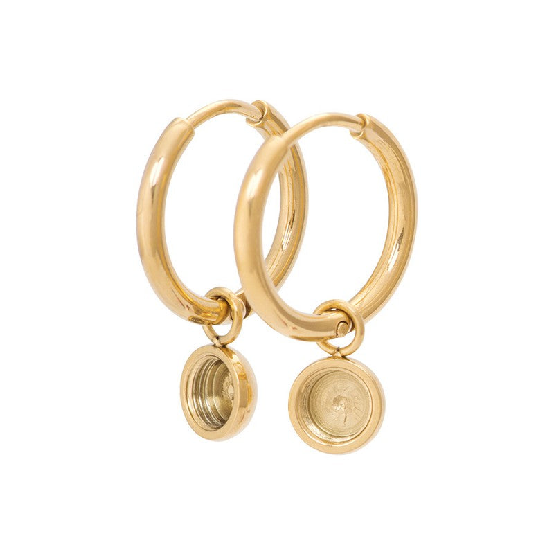 Oorring 15mm Top Part Base Goudkleur iXXXi jewelry