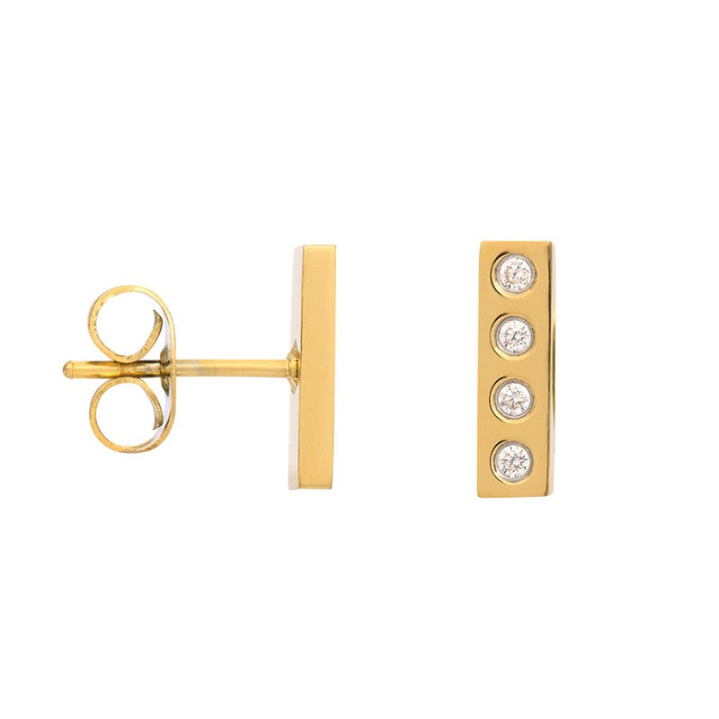 Oorbellen Design Rectangle Goud iXXXi Jewelry