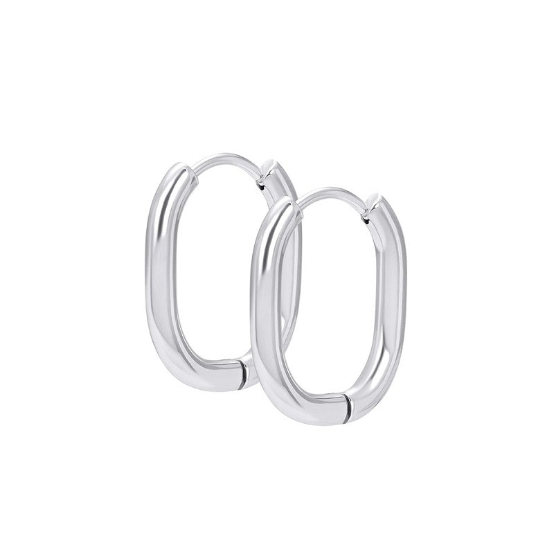 Oorring Oval Zilver iXXXi