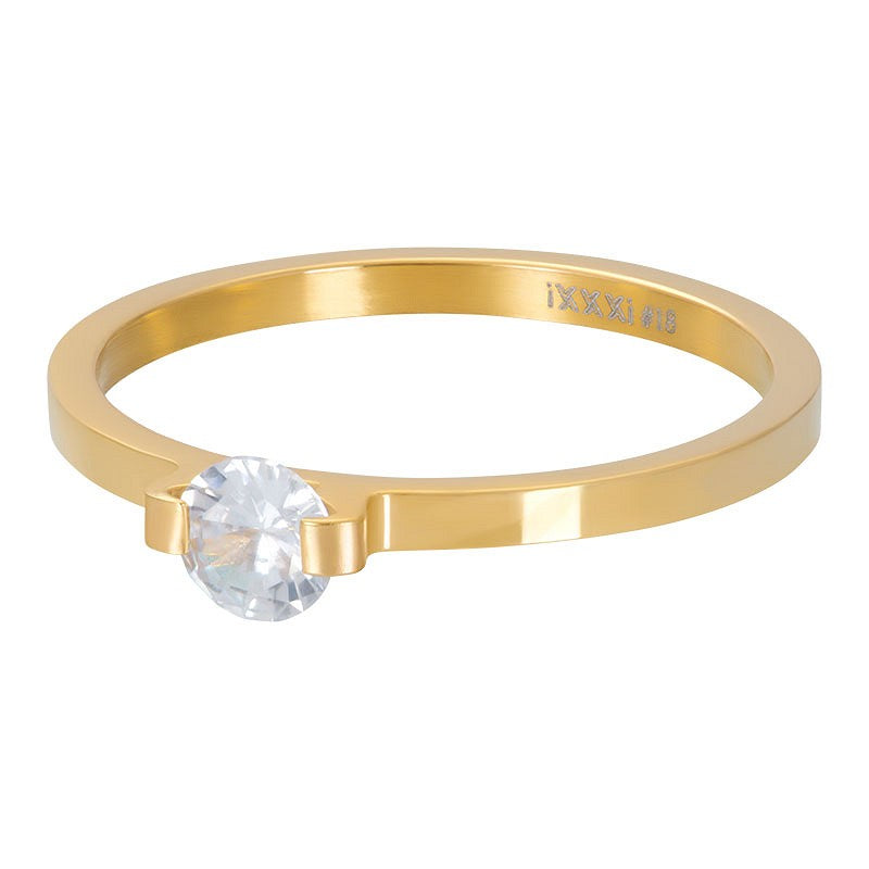 Fame Mini Glamour Stone ring Goud iXXXi