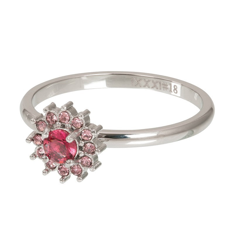 Fame Lucia Small Ring Fuchsia Zilver iXXXi