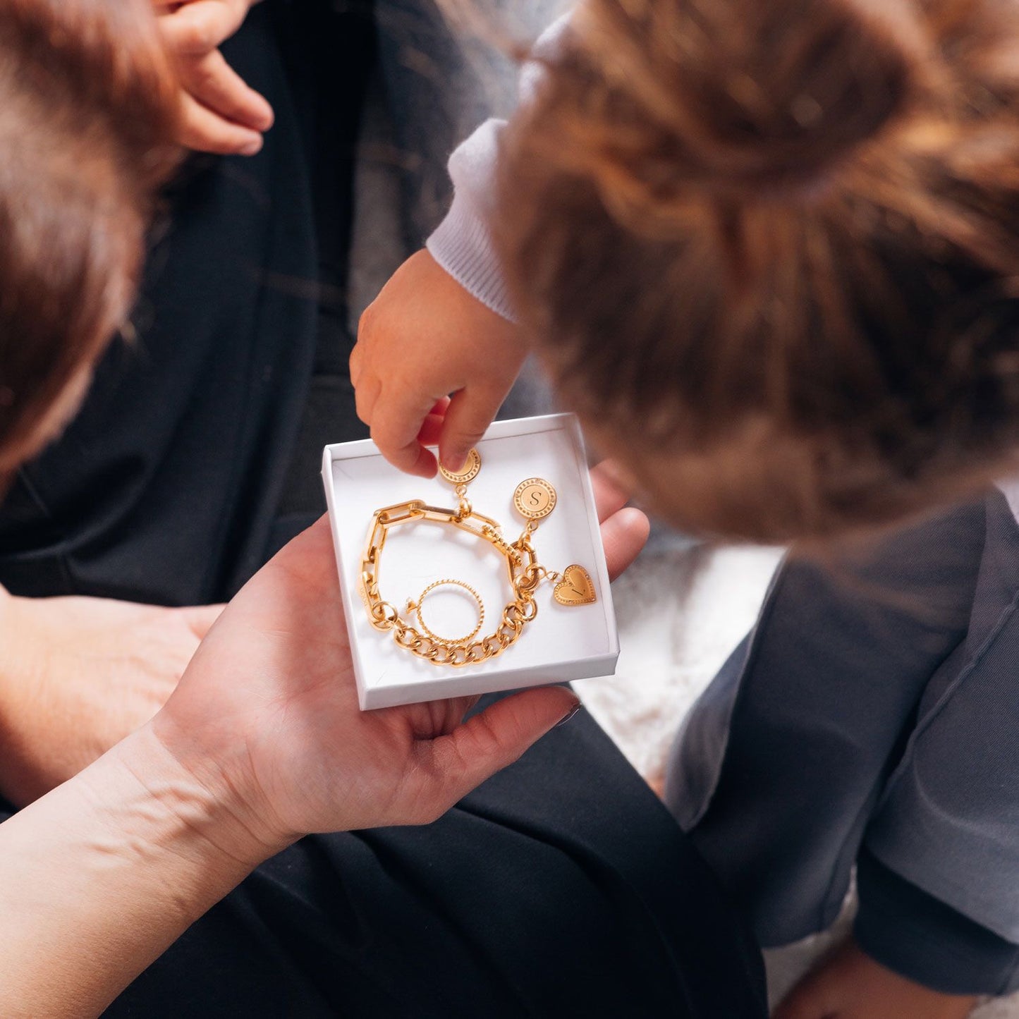 Hanger Zirconia hart Goud iXXXi Connect Graveren