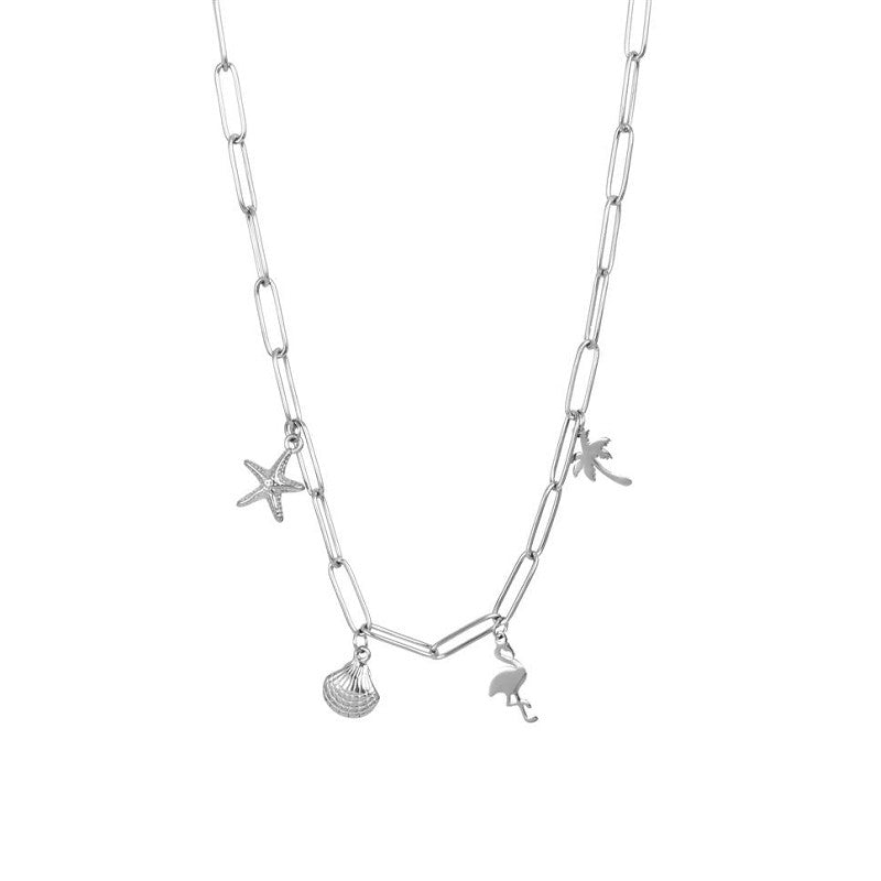 Halsketting met Bedels 40cm Zilver iXXXi Jewelry