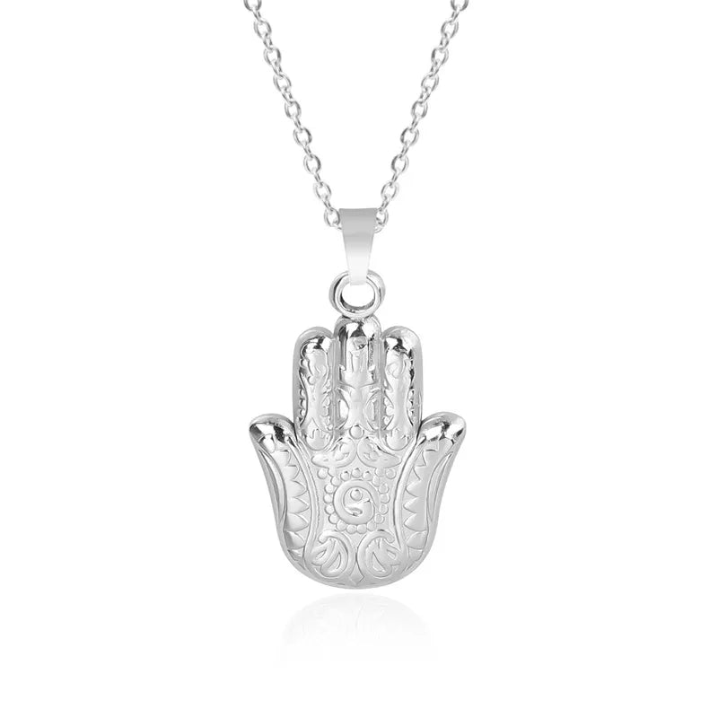 Hamsa ketting Zilverkleur