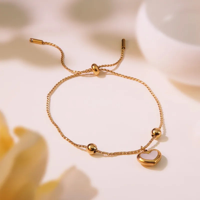 Liefdevolle goudkleurige armband