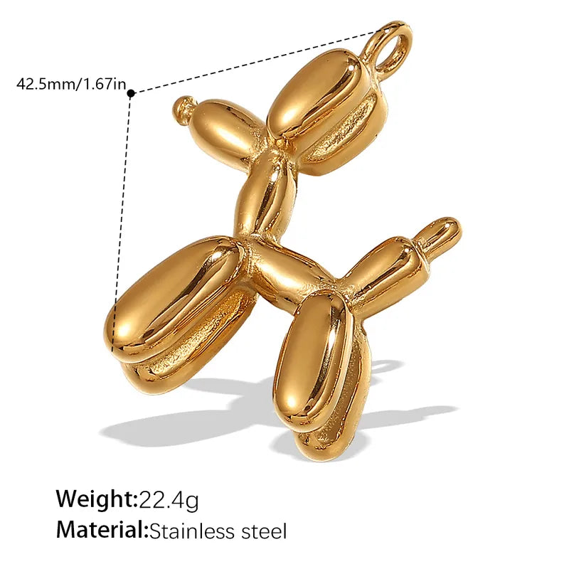 Hanger Grote Ballon dog Goudkleur