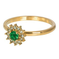 Vulring Lucia Small Emerald 2mm goud ixxxi jewelry