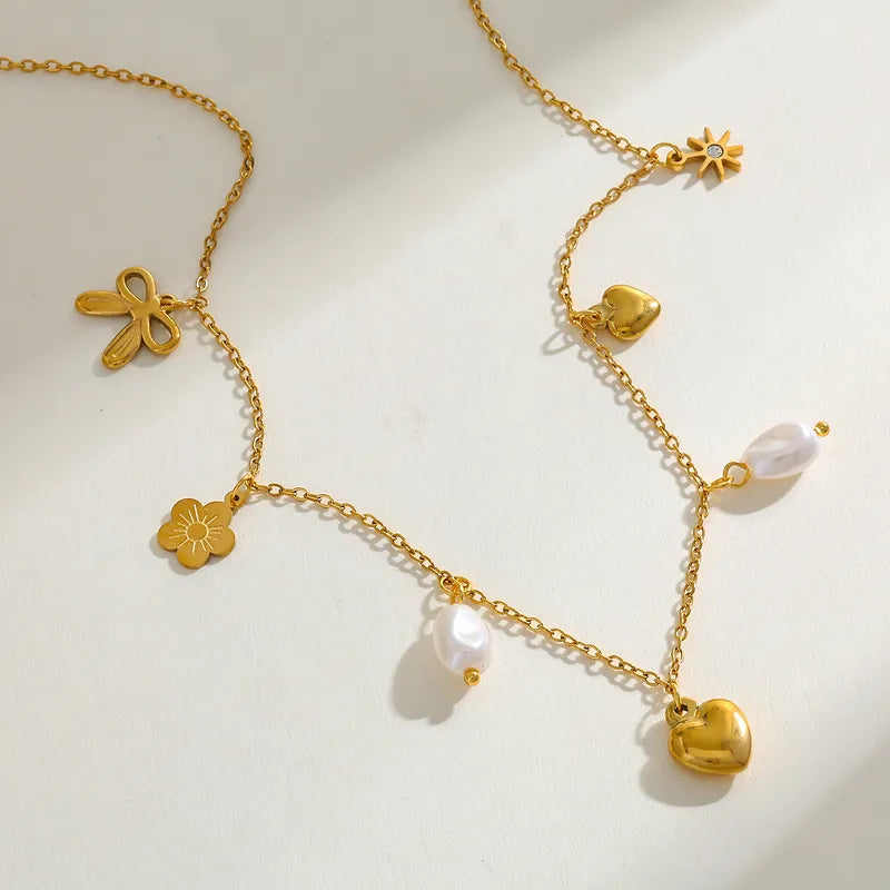 A1- Goudkleurige bedel ketting