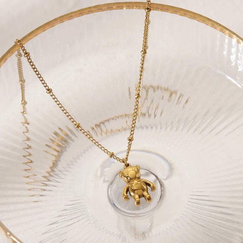 Ketting met kleine beer Goudkleurig