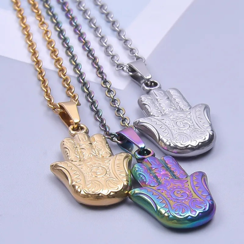 Hamsa ketting Zilverkleur