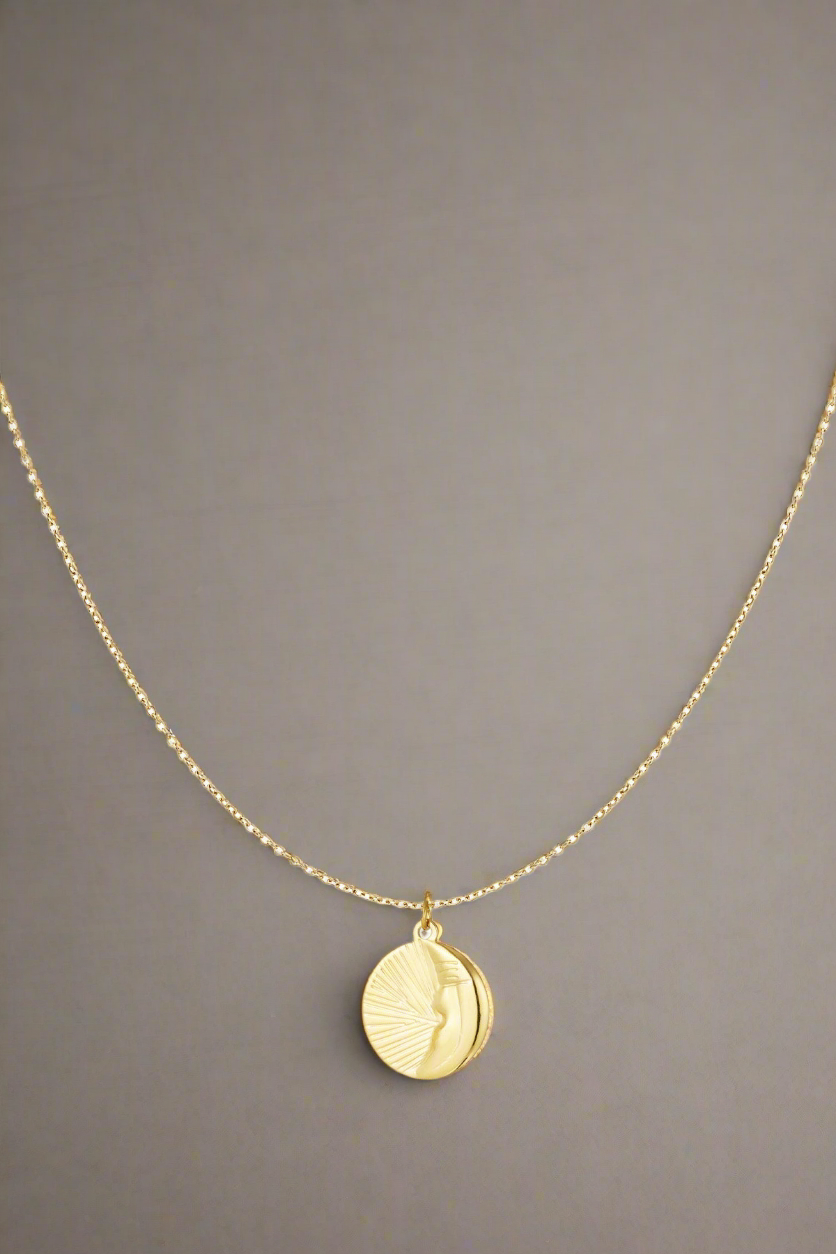 Goudkleurige Moonrise ketting