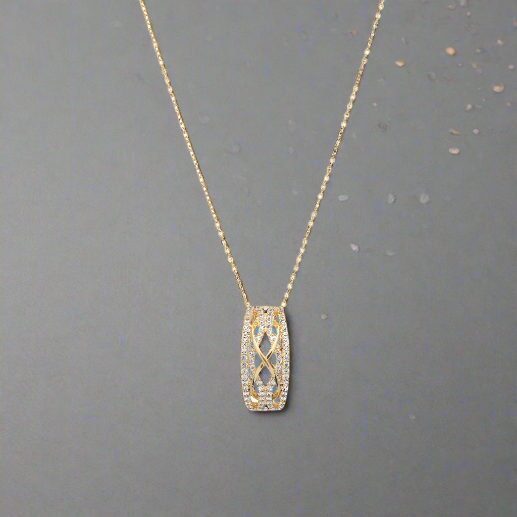 Goudkleurige Sparkle ketting BE jewels