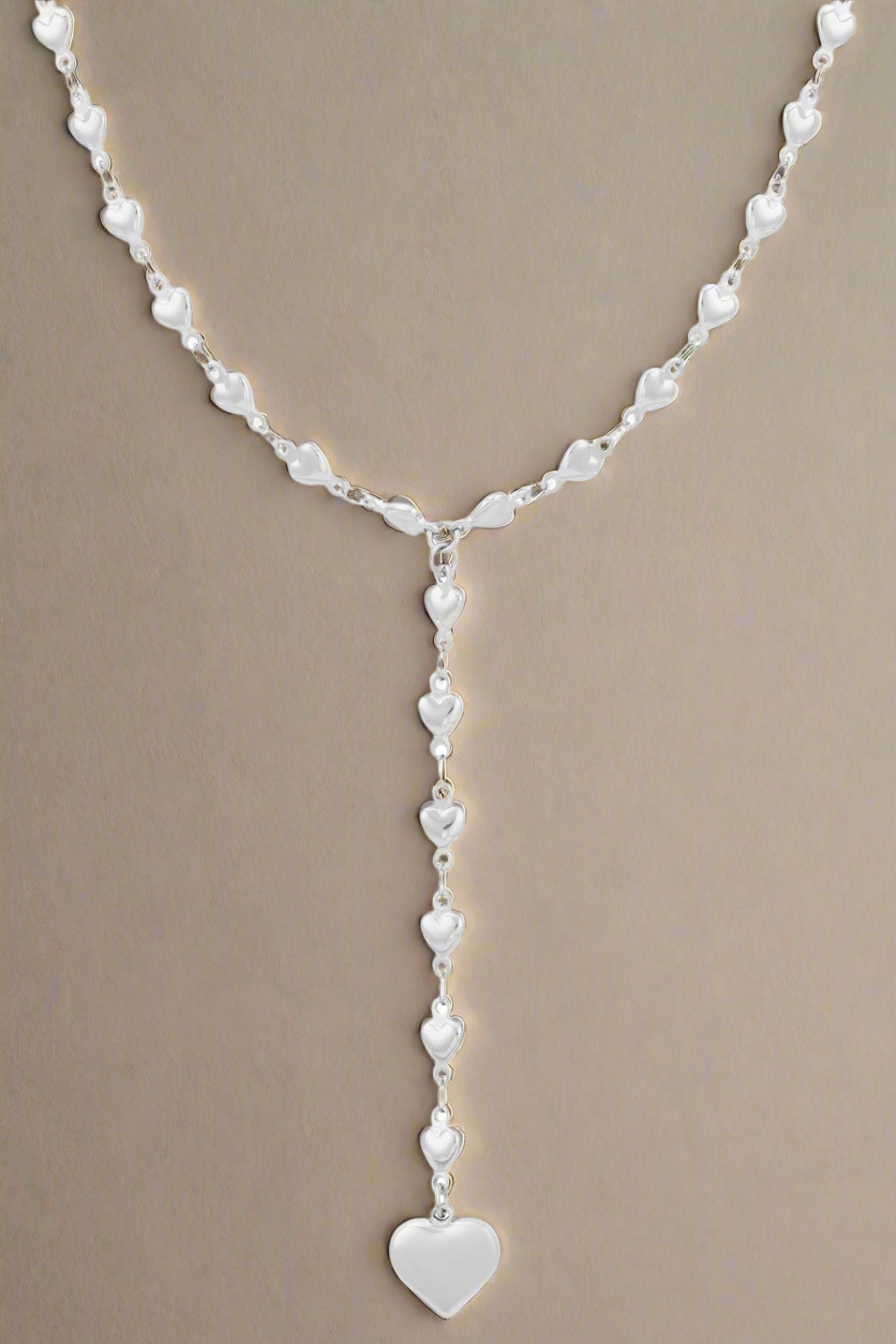 Ketting zee van liefde zilverkleur