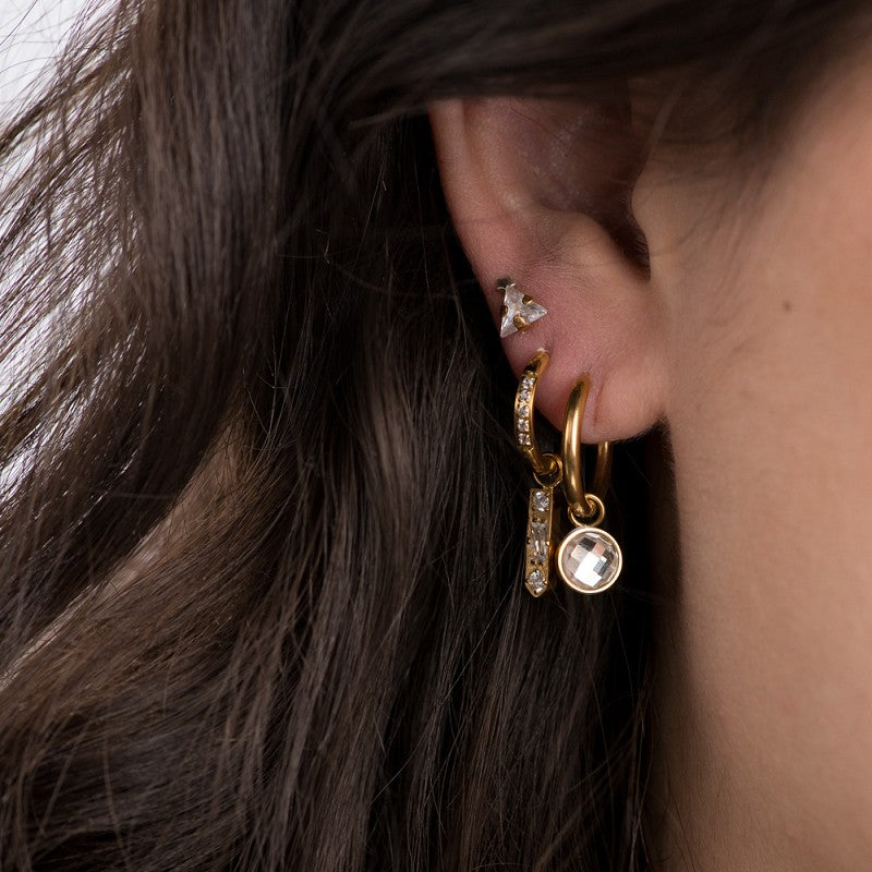 Oorring Bedels Sparkle Goud iXXXi