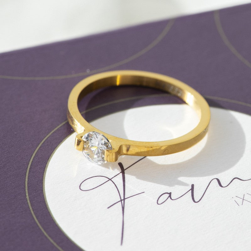Fame Mini Glamour Stone ring Goud iXXXi