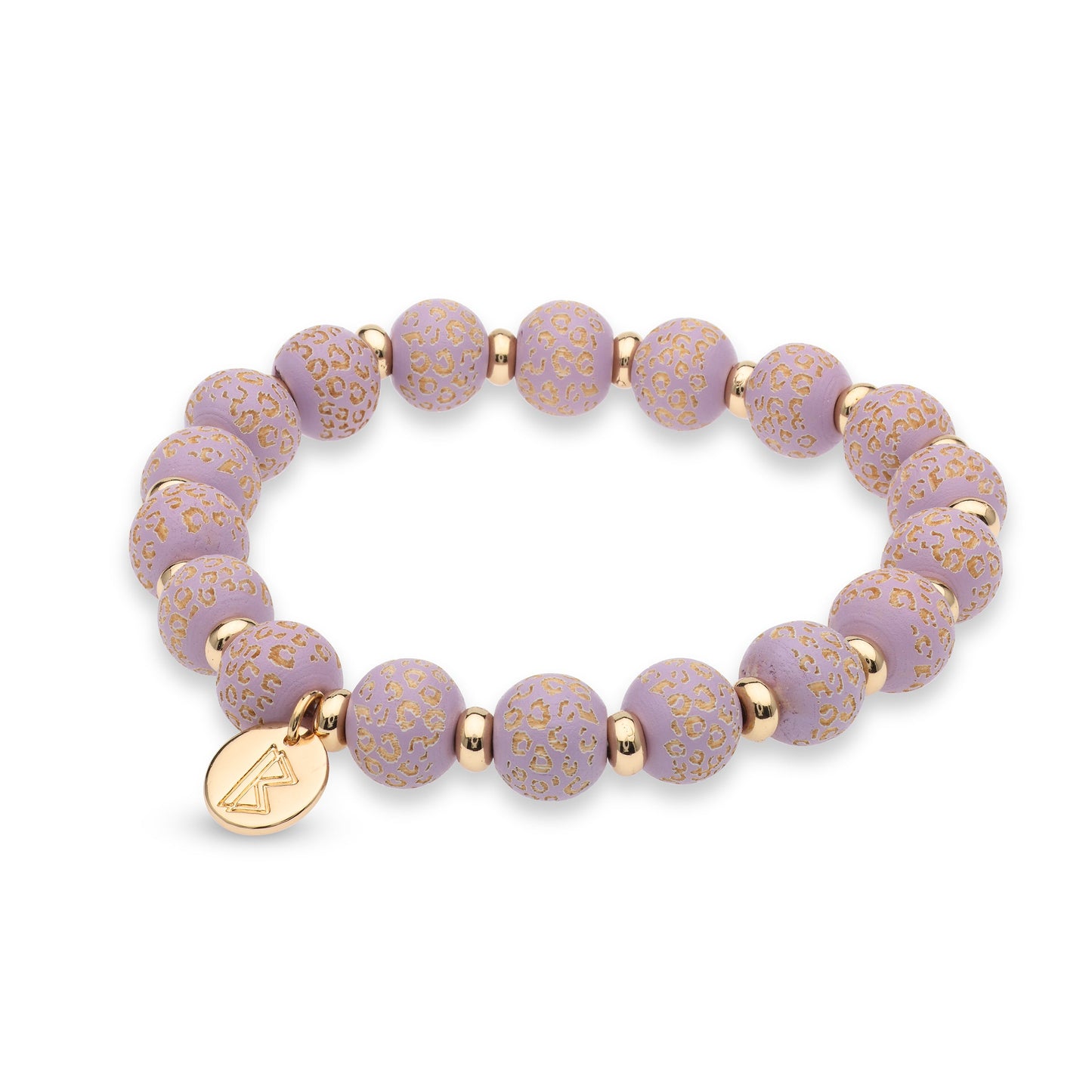 Elastische armband paars BaBeZa