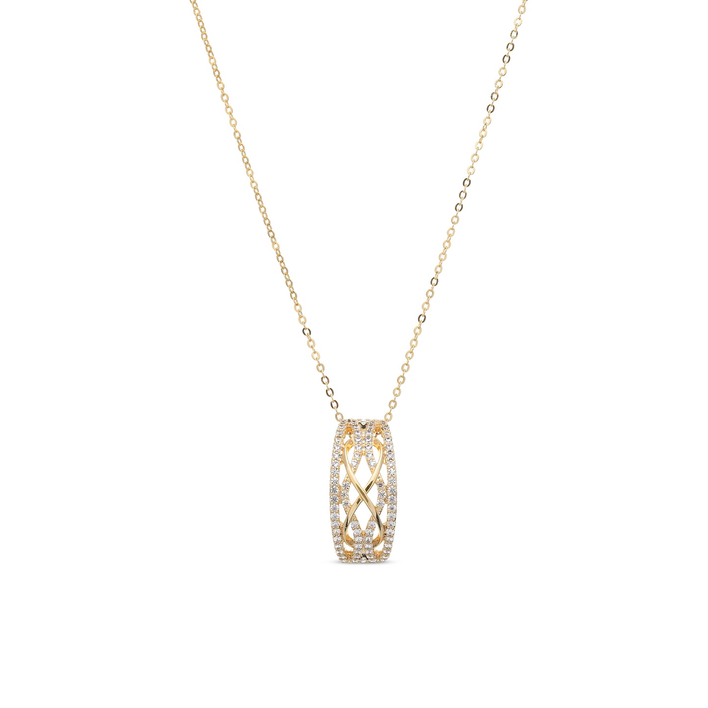 Goudkleurige Sparkle ketting BE jewels