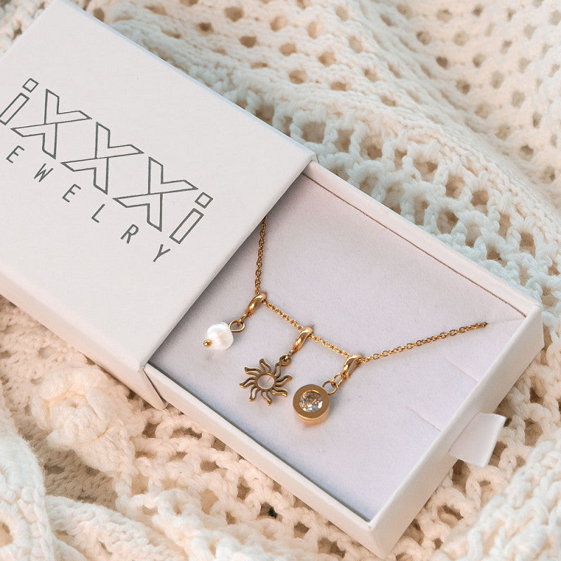 Halsketting Sunlit Soul Goud iXXXi jewelry