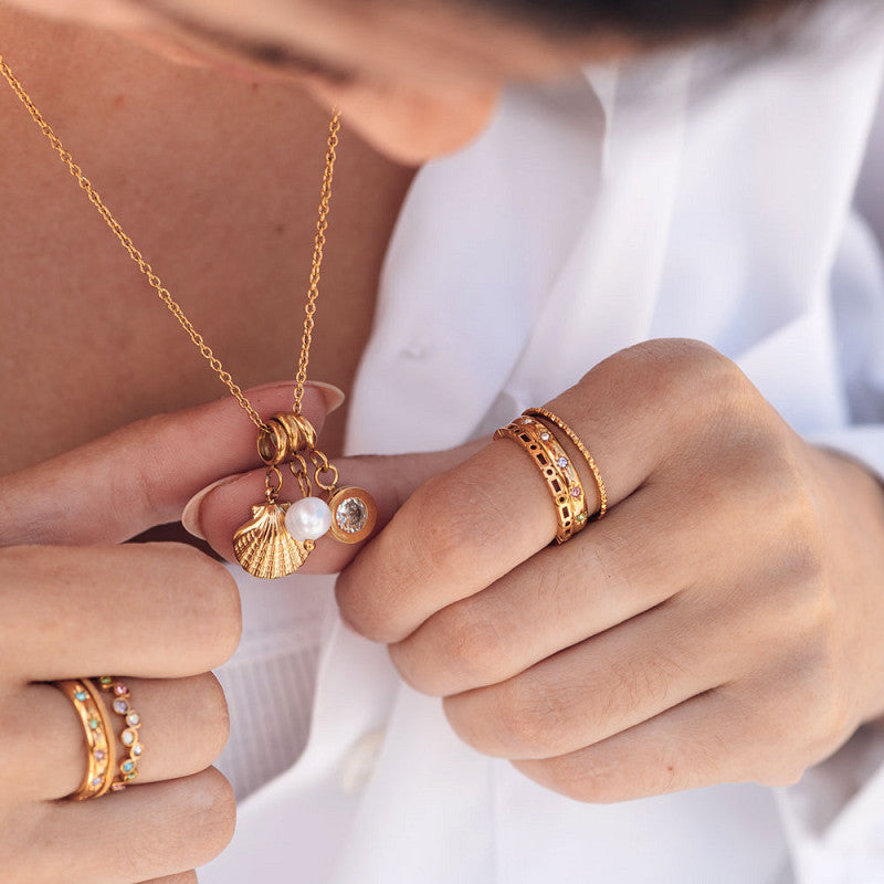 Halsketting Sunlit Soul Goud iXXXi jewelry