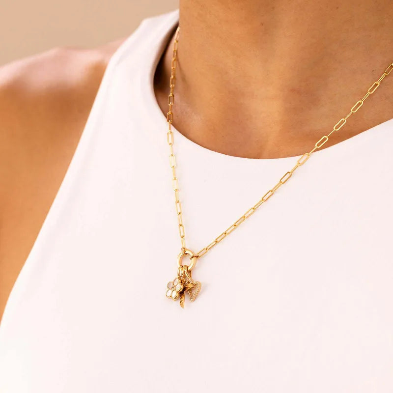 Goudkleurige ketting Voor bedels