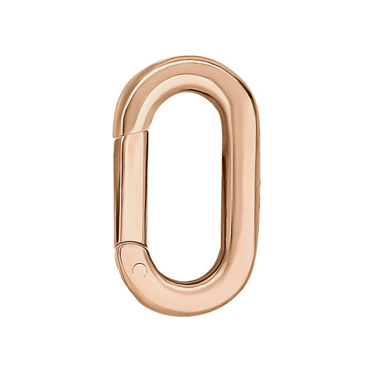 Verbindschakel Oval Rosé goud