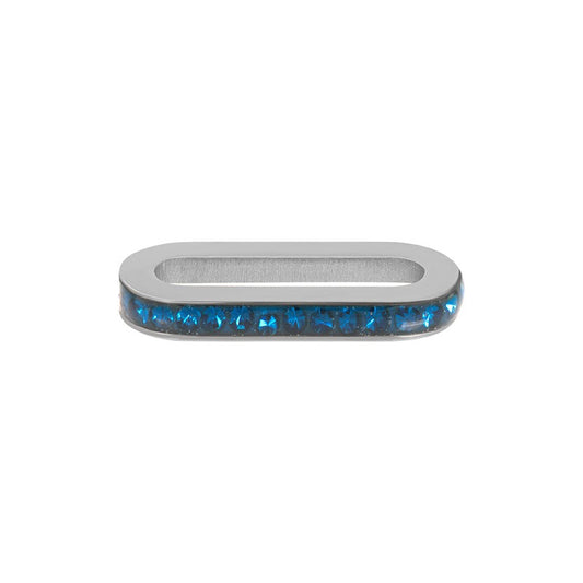 Schakel Zirconia Capri Blue zilver iXXXi Connect
