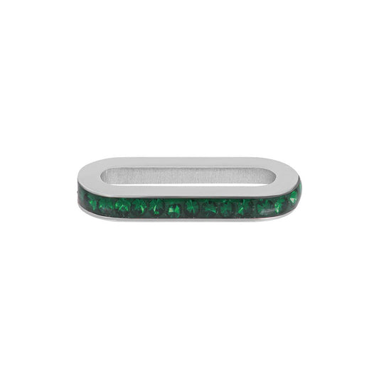Schakel Zirconia Emerald zilver iXXXi Connect