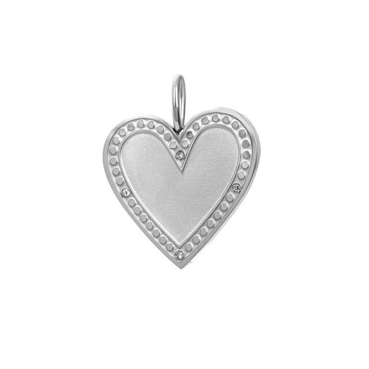 Hanger Zirconia hart Zilver iXXXi Connect Graveren