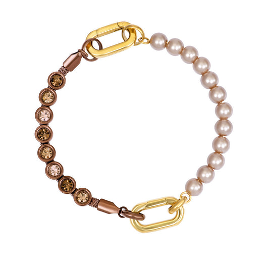 Samengestelde armband Pleun Goud/Bruin IXXXI Connect