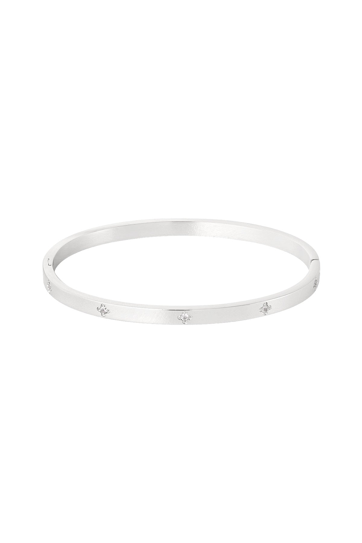 Zilverkleurige Shine bright like a diamond armband